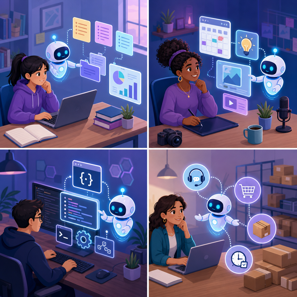 AI agents 101 for beginners: simple use cases for students, bloggers, developers, and small business owners