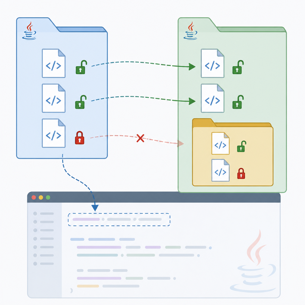 Java packages explained with examples: importing across packages and access control illustrated