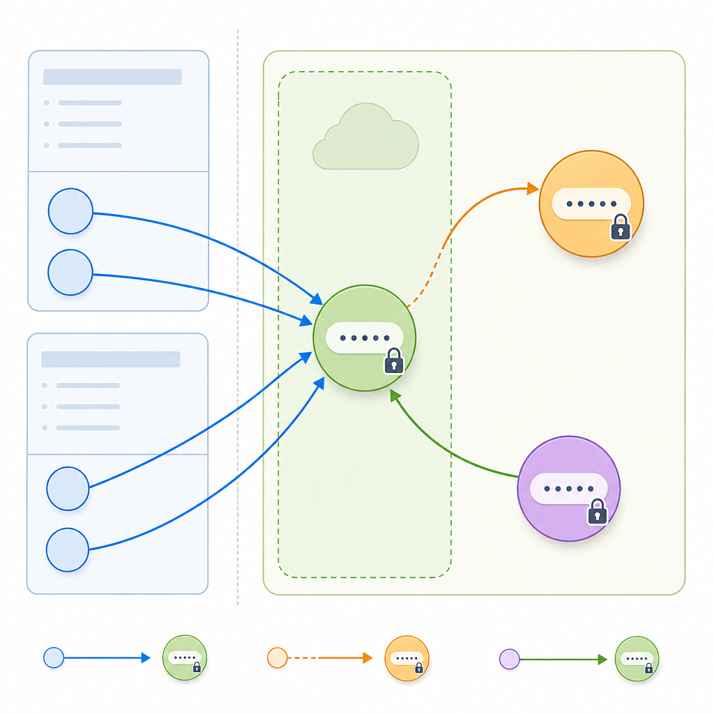 Java String class with examples: immutability and string pool diagram with references and interning