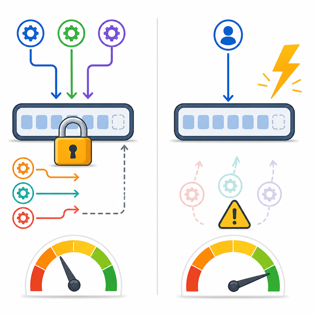 String vs StringBuffer vs StringBuilder in Java for beginners: thread safety and performance graphic